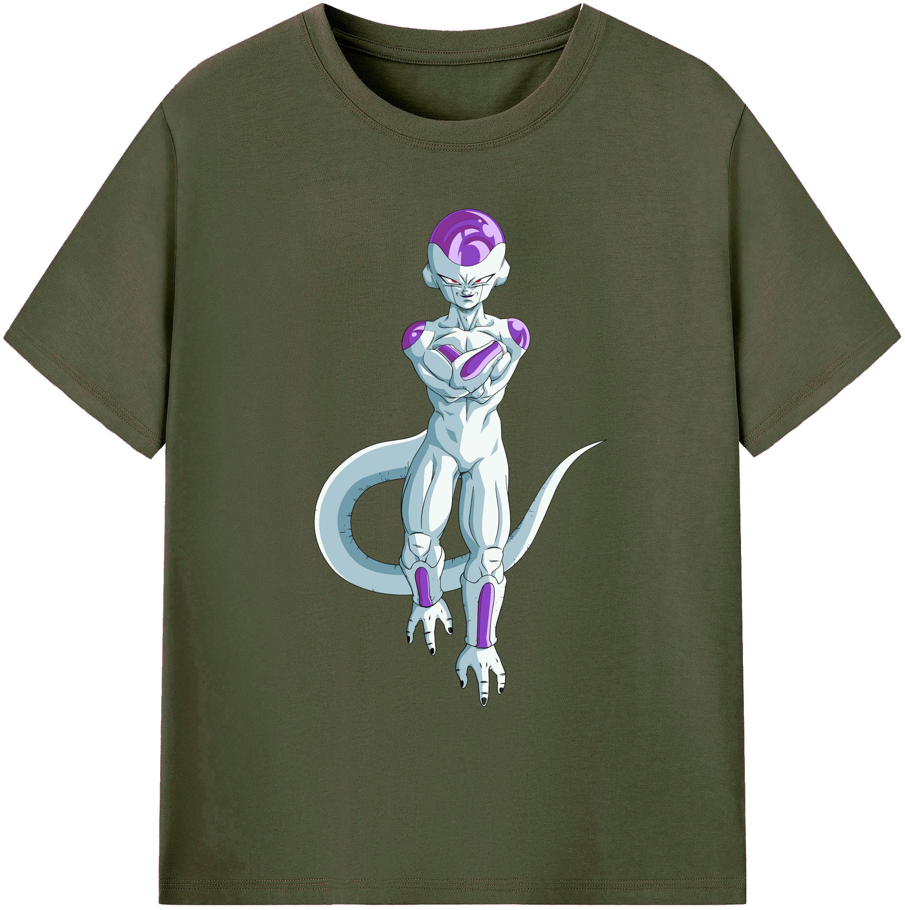 （画像用） ドラゴンボール フリーザ DRAGON BALL Frieza 綿100％ メンズ半袖Tシャツ｜肌触りやわらか＆通気性
